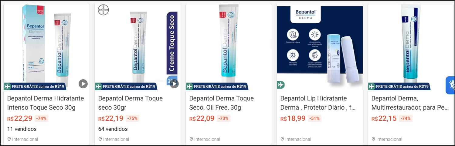 Alerta de falsificação de produtos da linha Bepantol® Derma